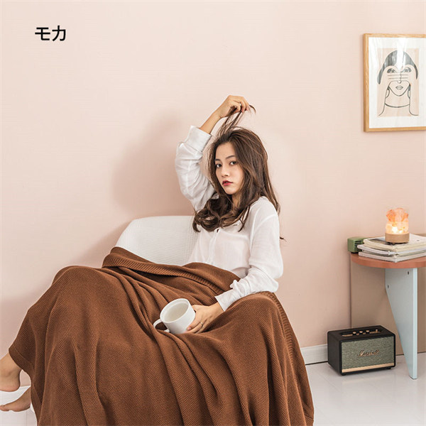 ダブル防寒 ベッド ブランケット 北欧 リアルスタイル REAL STYLE ブランケット 毛布 ひざ掛け おしゃれ 冬 夏 大判 北欧 ニット カバー 暖かい シングル ダブル ソファ ベッド 布団 防寒 洗える グレージュ -ファッション通販 FASHION WALKER