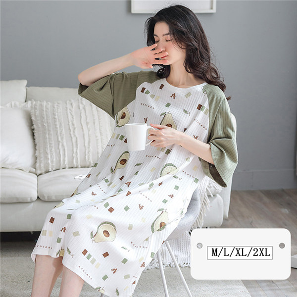 おこもこ パジャマ 夏 きれいめ 半袖 綿 ワンピース ギフト プレゼント ルームウェア 可愛い パジャマ ゆったり 大人 部屋着 寝巻き かわの通販はau Pay マーケット Glory Park