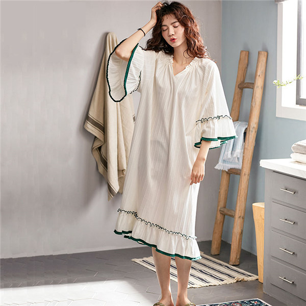 パジャマ レディース 夏 きれいめ 半袖 綿 ワンピース ギフト プレゼント ルームウェア 可愛い パジャマ ゆったり 大人 部屋着 寝巻き かの通販はau Pay マーケット Glory Park