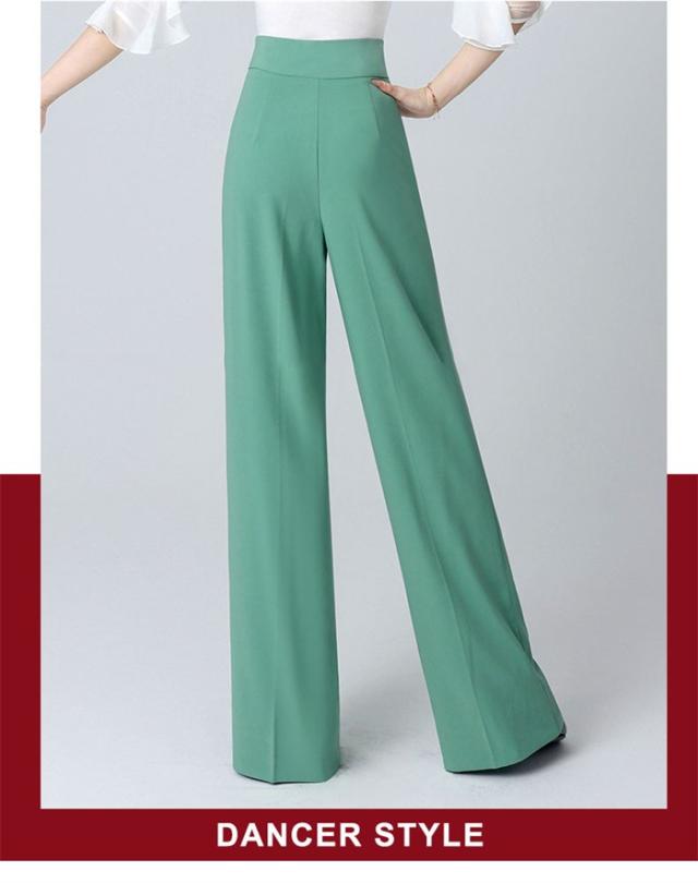 全4色 ダンスパンツ レディース ワイド パンツ ラテンダンスパンツ