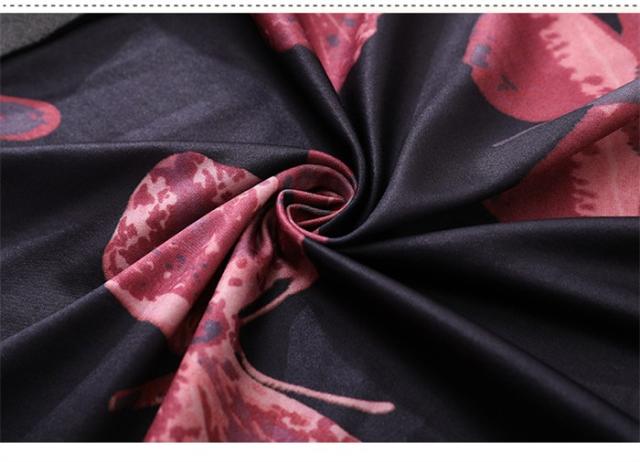 社交ダンス ドレス チャイナ風 モダンドレス ブラック 蝶柄 社交ダンス