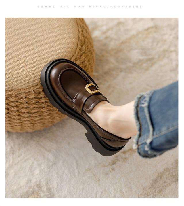 ローファー レディース 学生 厚底 6cmヒール 可愛い おしゃれ JK