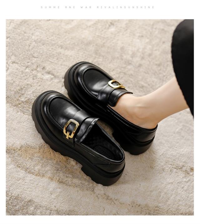 ローファー レディース 学生 厚底 6cmヒール 可愛い おしゃれ JK