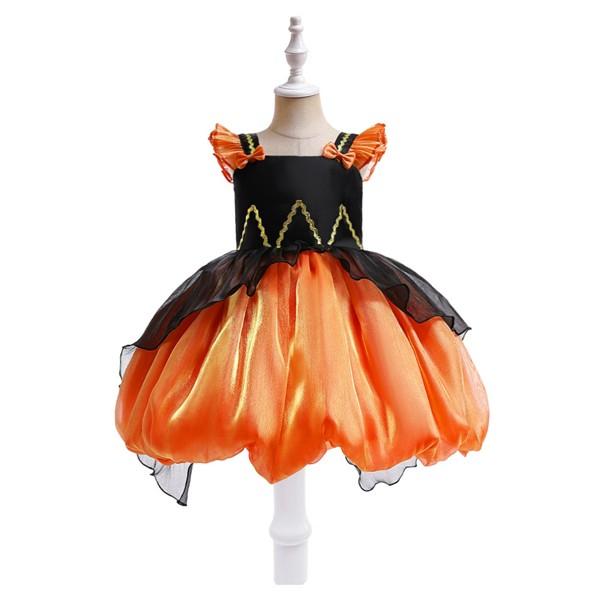 送料無料 2点セット ハロウィン 仮装 子供 女の子 衣装 バッグ付き