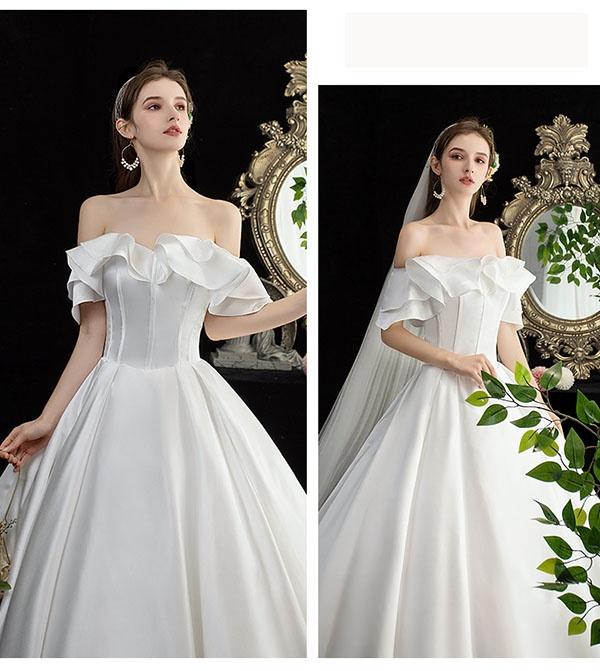 ウェディングドレス 8点セット 白ドレス プリンセスドレス 花嫁 結婚式