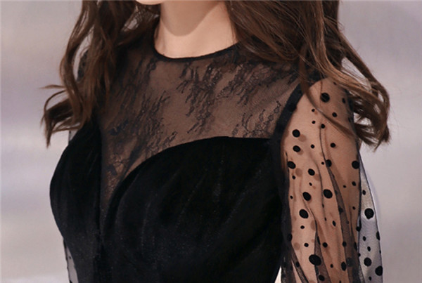 送料無料】きれいめ ロングドレス 演奏会 長袖 成人式 同窓会 大人