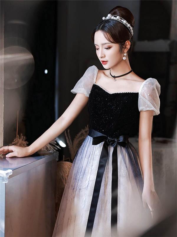 送料無料】他と被らない ロング パーティードレス ピアノ 発表会 演奏