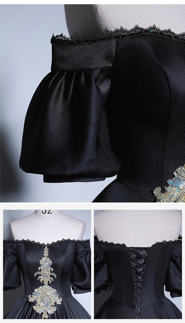 ロングドレス 演奏会 ピアノ 発表会 ビッグカラー ファスナー