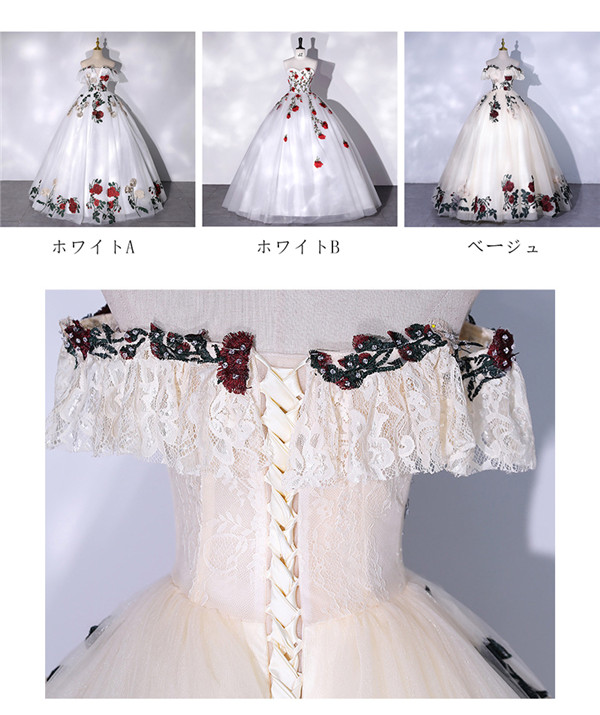 花嫁 ウェディングドレス プリンセスライン 白ドレスワンピース シンプル 結婚式 披露宴 前撮り 後撮り 撮影用 フォトウェディング ロングドレス 演奏会ドレス ピアノ発表会 韓国 イブニングドレス