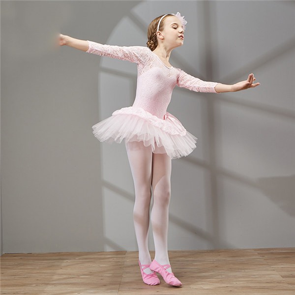 送料無料】白バレエ レオタード 子供ダンス衣装 女の子 子供 キッズ