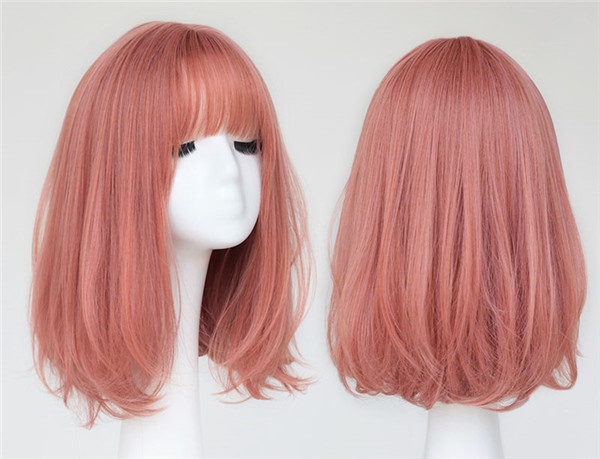 ウィッグ ロリータ風 Lolita 原宿風 かつら 前髪 ショートヘア つけ毛 小顔効果抜群 ピンク コスプレ用 コスプレウィッグ ハロウィン 耐の通販はau Pay マーケット Glory Park