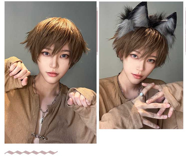 メンズ ウィッグ 短髪 かつら 自然 フルウィッグ ショートウィッグ