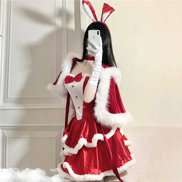 送料無料】制服 萌え 誘惑 コスプレ衣装 サンタ衣装 バニー クリスマス