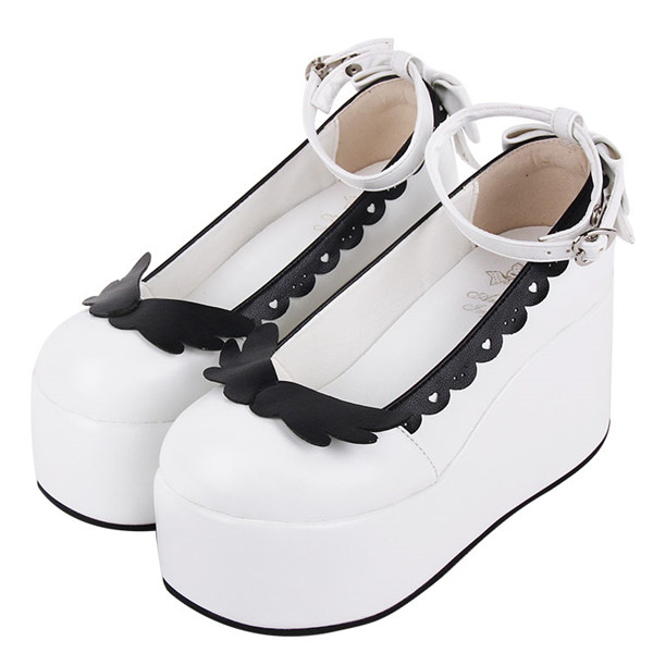 ロリータ靴 厚底 甘ロリータ リボン おでこ靴 ラウンドトゥ フリル フラット パンプス シューズ ゴスロリ ロリィタ靴 ストラップ ヒール3センチ レディース メイド靴 可愛い 女の子 文化祭 イベント 美脚 お茶会 コスプレ la139g4g4c0