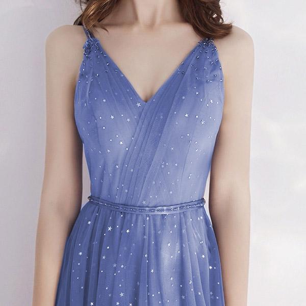 【送料無料】パーティードレス ロングドレス キャミソールドレス 演奏会 星柄 Vネック ノースリーブ 肩出し ドレス 大人 ピアノ 発表会 小さいサイズ XS 結婚式 演奏会用ドレス キャミソール 送料無料】パーティードレス ロングドレス キャミソールドレス 演奏会