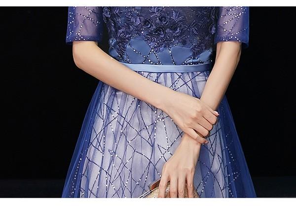 パーティードレス ロング丈 演奏会 グラデーション キラキラ