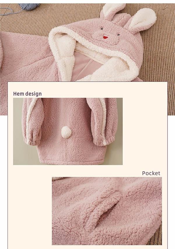 ナイトガウン 冬 もこもこ 上下セット 部屋着 寝間着 ピンク かわいい うさ耳 ルームウェア レディース 冬用 長袖 あったか モコモコ プの通販はau Pay マーケット Glory Park