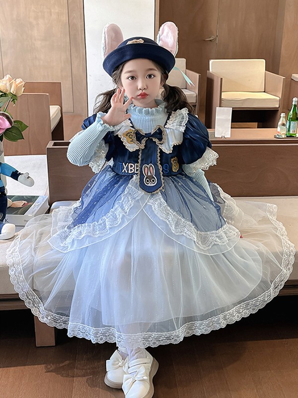 ワンピース ディズニー ズートピア ジュディ・ホップス風 ワンピース