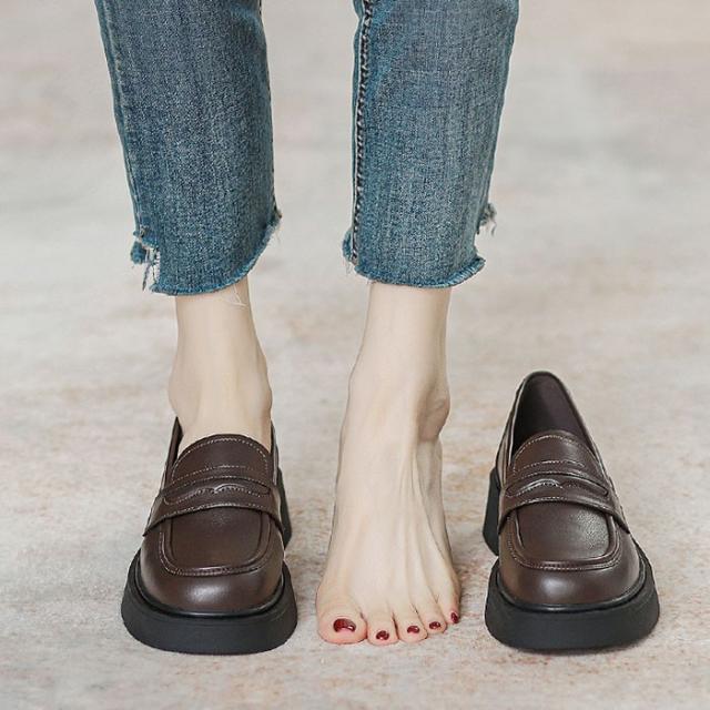 ローファー レディース 学生 厚底 可愛い おしゃれ JK 女の子