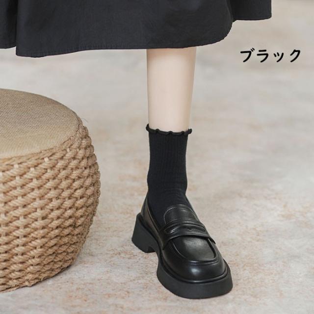 ローファー レディース 学生 厚底 可愛い おしゃれ JK 女の子