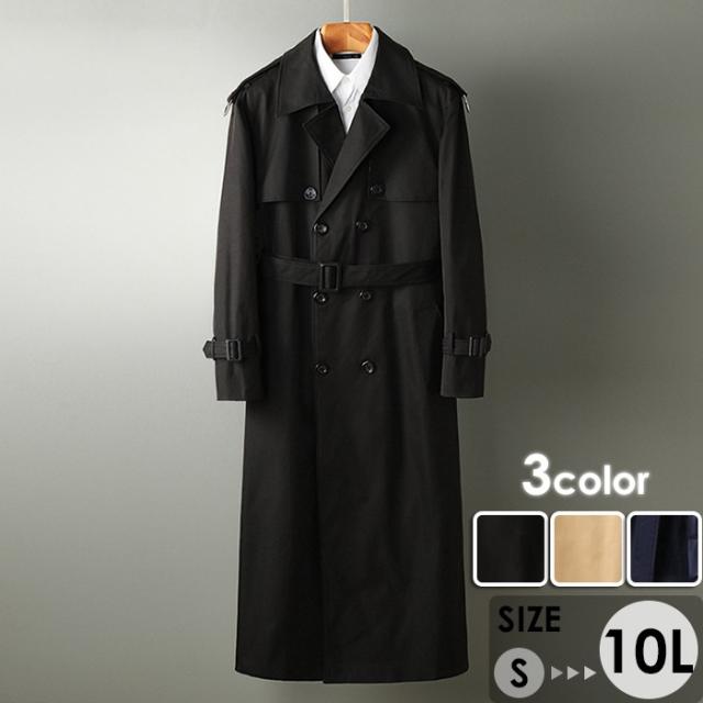 コート メンズ  ハイネック 3カラー ビジネス かっこいい 大きいサイズ アウター メンズファッション 防寒 体型カバー おしゃれ 春 秋冬 ブラック ネイビー キャメル 20代 30代 40代
