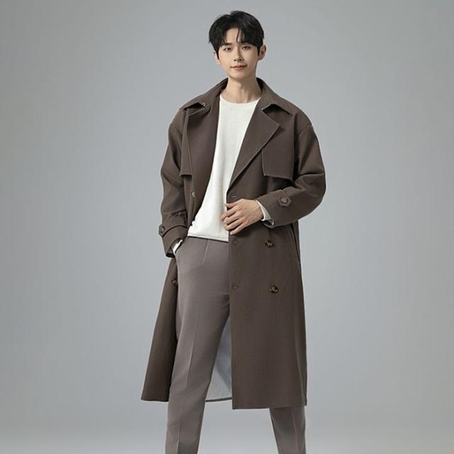 コート メンズ ハイネック 3カラー ビジネス かっこいい 大きいサイズ アウター メンズファッション 防寒 体型カバー おしゃれ 春 秋冬 ブラック ブラウン グリーン 20代 30代 40代_7