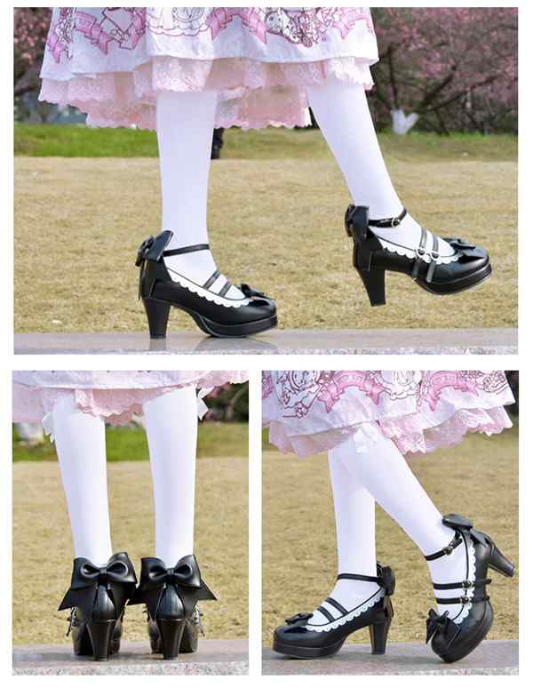 プレゼント対象商品 レディース ロリータ風 lolita メイド靴 パンプス