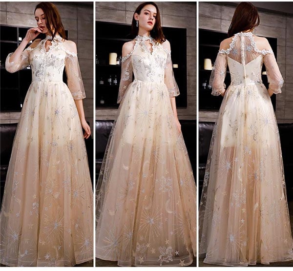 【送料無料】ネイビー パーティードレス レディース ロング丈 カクテルドレス 結婚式 ワンピース フォーマル イブニングドレス お呼ばれ 演奏会 二次会 ピアノ 発表会 披露宴 演奏会 ドレス 大きいサイズ 大人