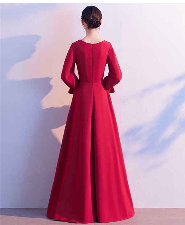 【送料無料】パーティードレス レディース 長袖　カクテルドレス 結婚式 ワンピース フォーマル イブニングドレス お呼ばれ 演奏会 二次会 ピアノ 発表会 披露宴 演奏会 ドレス 大きいサイズ 大人の通販は