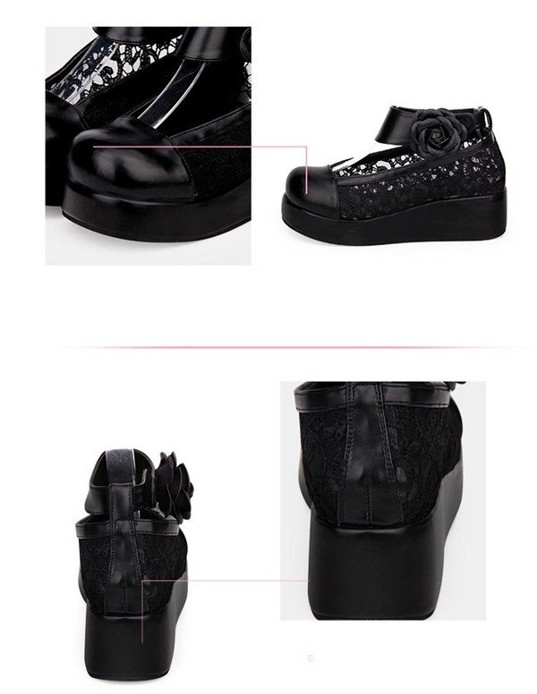 送料無料】レディース ロリータ靴 厚底 大きいサイズ 小さいサイズ 合