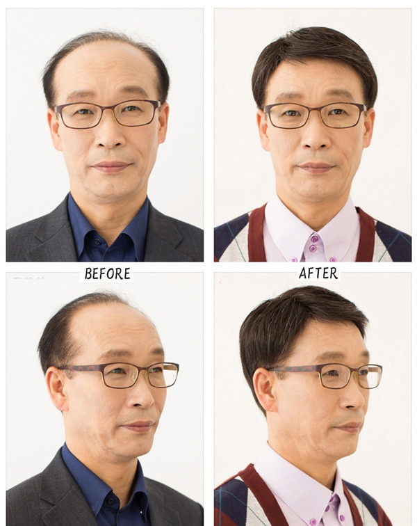 送料無料】フルウィッグ メンズウィッグ 人毛 お父さんウィッグ 普段