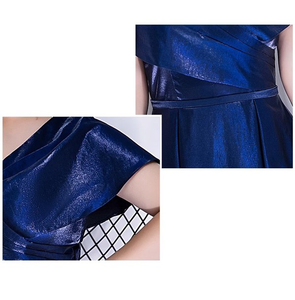 袖あり ロングドレス 大きいサイズ ぽっちゃり 編み上げタイプ 深いV