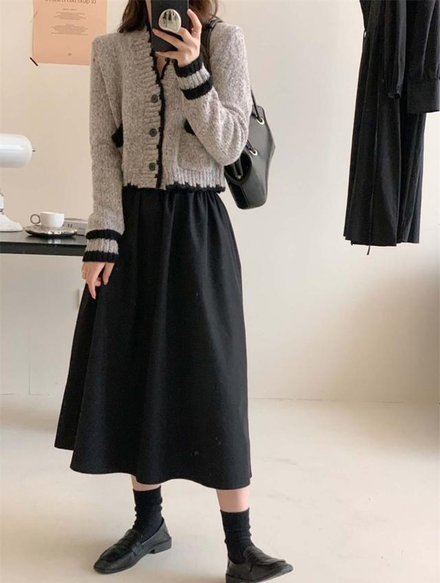 送料無料】カーディガン 秋冬 ゆったり セーター ざっくり オーバー