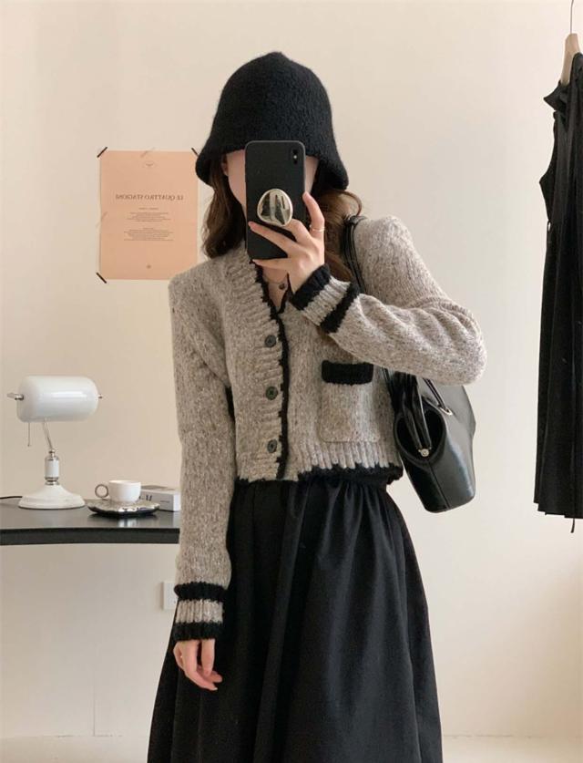 送料無料】カーディガン 秋冬 ゆったり セーター ざっくり オーバー