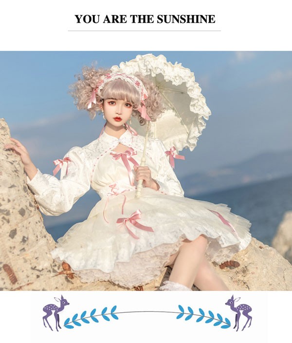 送料無料】ロリータ 長袖 ワンピース 可愛い プリンセスドレス 送料無料】ロリータ 長袖 ワンピース 可愛い プリンセスドレス