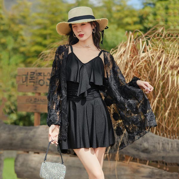 水着 レディース 体型カバー ワンピース 水着 UVカット ワンピース