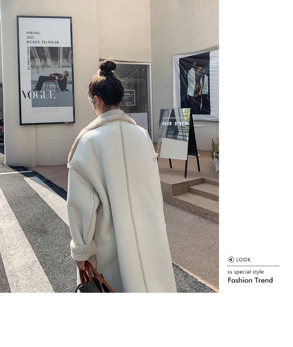 ロングコート アウター 厚手コート フェイクムートンコート レディースコート もこもこ コート 裏ボア ジャケット 裏起毛 裏ボアコート ムートンコート 定番フェイムートン 裏ボア 暖かい 韓国ファッション 秋冬 大きいサイズ ロングコート アウター 厚手コート フェイクムートンコート レディース