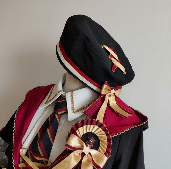 【送料無料】ワンピース ロリータ ハイウエスト 膝丈 学生風 魔法使い レディース ゴスロリ 制服 ロリィタファッション フリル 長袖 暗黒系 ロリータワンピース コスチューム コスプレ 衣装 可愛い 仮装 コスチューム ハロウィン パーティ_11