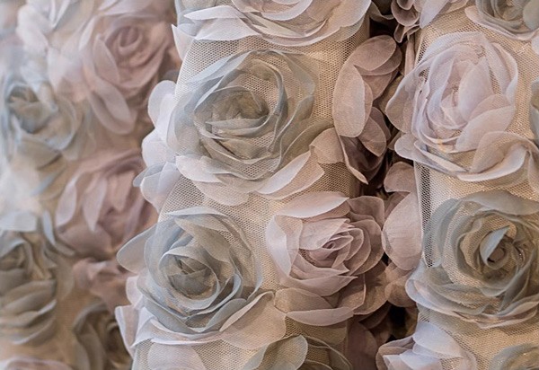 キッズドレス ボリューム袖 切り替え ロングドレス 編み上げタイプ 袖