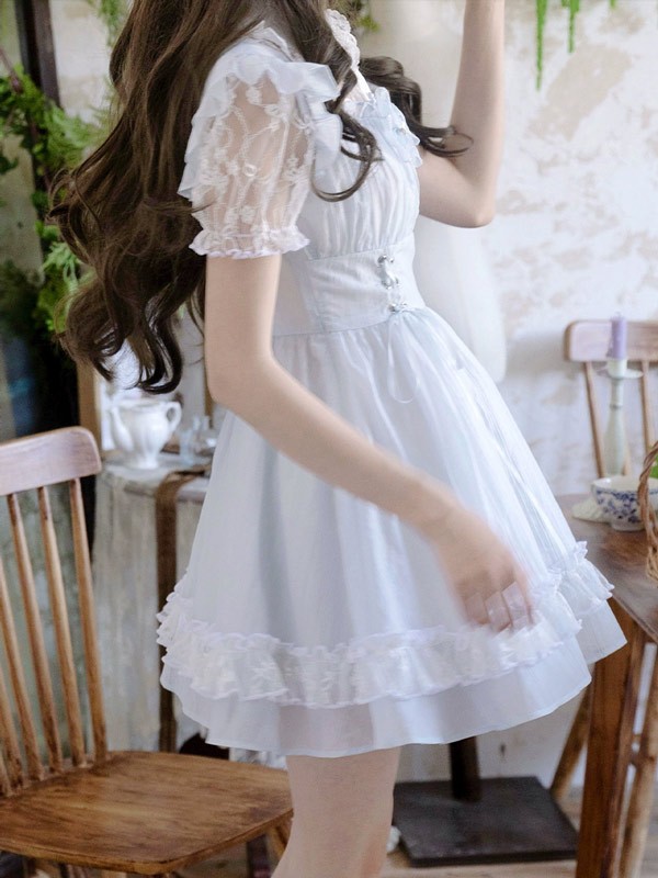 ワンピース レディース チェック柄 半袖 可愛い リンボ付き ミニ