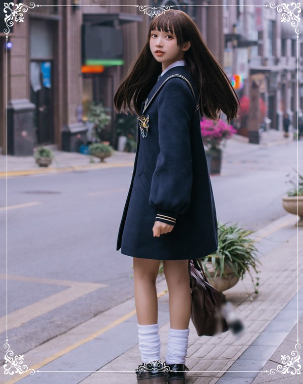 ステンカラーコート セーラーコート 冬服 レディース ジャケット