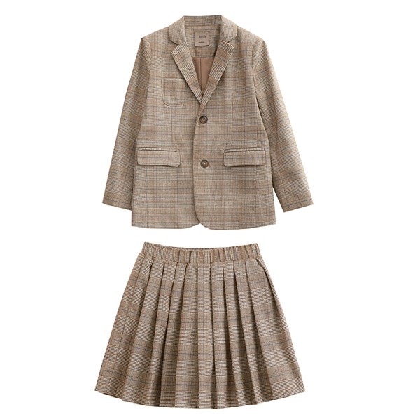 入学式 卒業式 制服 チェック柄 ジャケット 女の子 スーツ セット イギリス風 小学生 中学生 高校生 JK ジュニア 中学 受験 大きいサイズ ゆったりサイズ 韓国風 リボン 卒服 入園祝い ギフト 卒園式 七五三_6