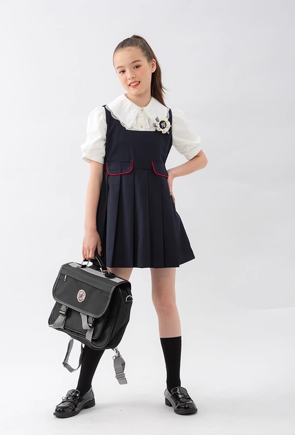 入学式 卒業式 制服 無地 ジャケット 女の子 スーツ セット 冬用 小学生 中学生 高校生 JK ジュニア 中学 受験 大きいサイズ ゆったりサイズ 卒服 入園祝い ギフト 卒園式 七五三 お受験 ピアノ 発表会 演奏会 ネイビー_10