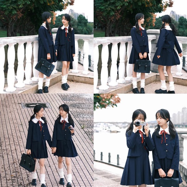 入学式 卒業式 制服 無地 ジャケット 女の子 スーツ セット 冬用 小学生 中学生 高校生 JK ジュニア 中学 受験 大きいサイズ ゆったりサイズ 卒服 入園祝い ギフト 卒園式 七五三 お受験 ピアノ 発表会 演奏会 ネイビー_2