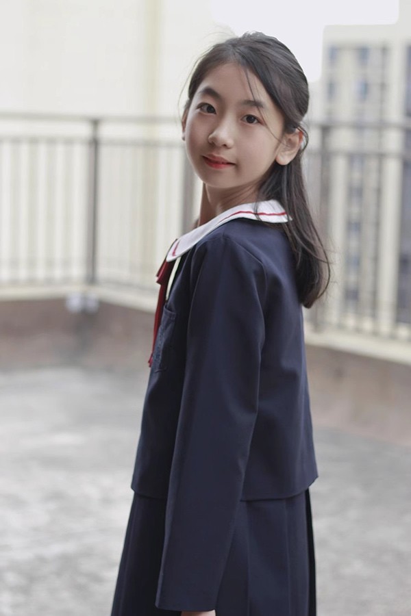 入学式 卒業式 制服 無地 ジャケット 女の子 スーツ セット 冬用 小学生 中学生 高校生 JK ジュニア 中学 受験 大きいサイズ ゆったりサイズ 卒服 入園祝い ギフト 卒園式 七五三 お受験 ピアノ 発表会 演奏会 ネイビー_6