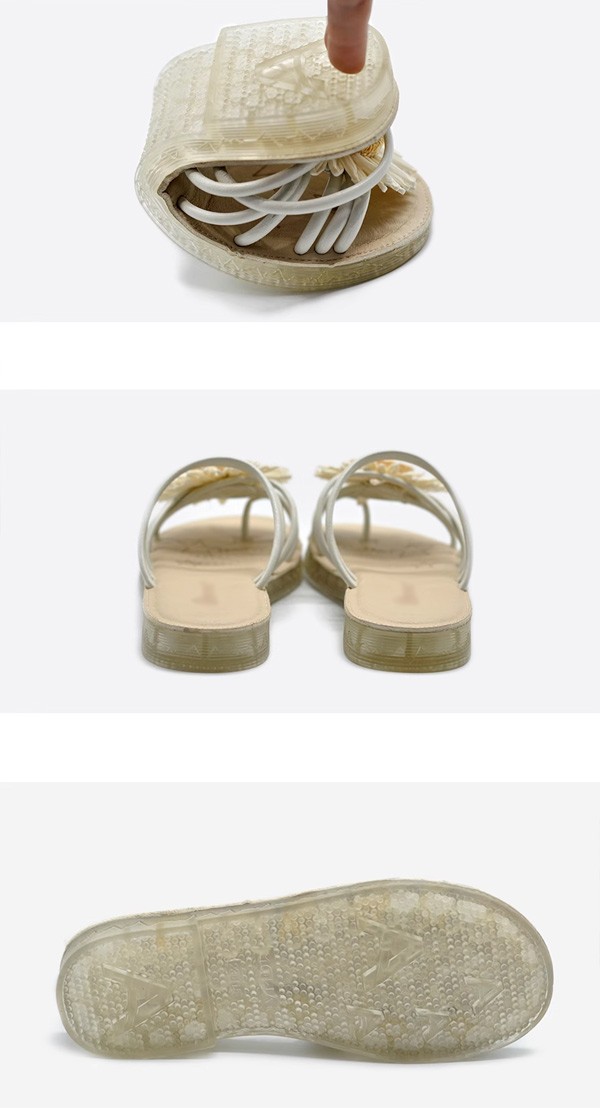 サンダル ヒール2.5cm ローヒール 太いヒール ミュール フラット