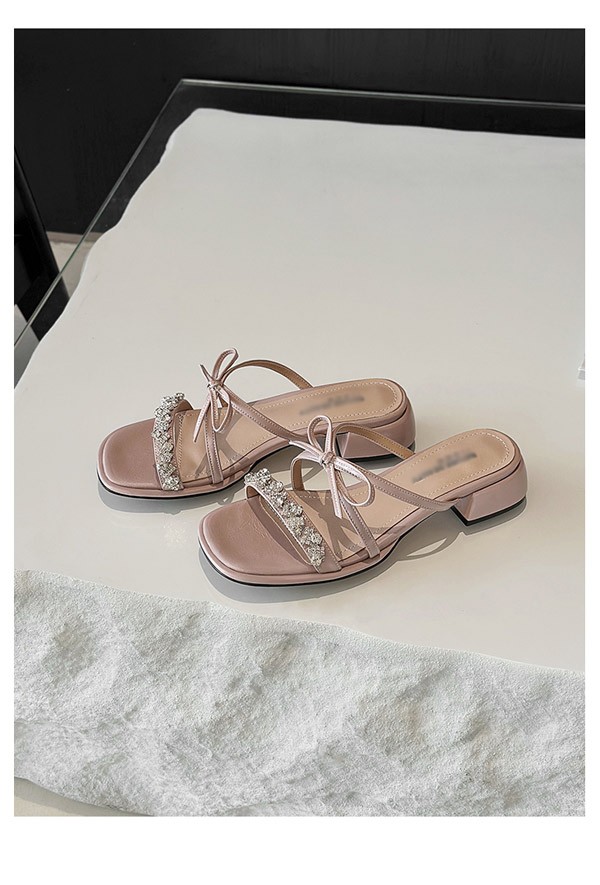 ストラップサンダル キラキラ リボン 夏 華奢サンダル レディース 細ストラップ フランス風 痛くない 歩きやすい ラウンドトゥ 上品 きれいめ おしゃれ セクシー ピンク ブルー ベージュ シルバー 通勤 オフィス お出かけ デート 22.5 23.0 23.5 24.0 24.5 25.0 ストラップサンダル キラキラ リボン 夏 華奢サンダル レディース 細