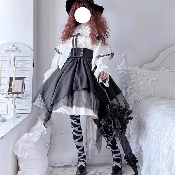 ロリータ スカート ハロウィン セット シスター風 レトロ風 ゴシック