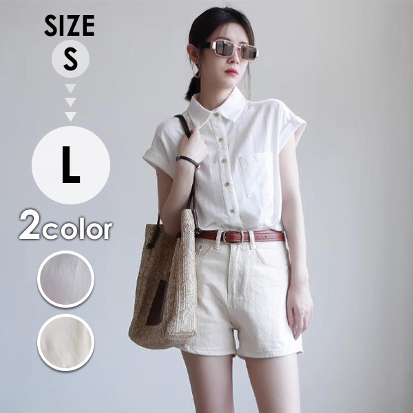 シャツ ブラウス 女の子 短袖 通勤 通学 日常 おしゃれ  シフォン 立ち襟 事務服 就活 就職活動 リクルート 面接 トップス 会社 仕事着 フォーマル   オフィス ホワイト  イエロー