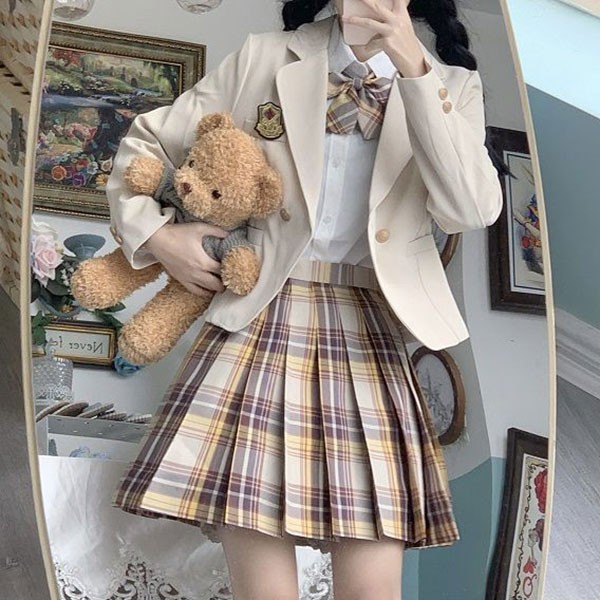 5点セット 入学式 卒業式スーツ 長袖 中学生 高校生 制服 学生制服 女子高生 中高生 女の子 ジュニア チェック柄 レディース お受験 結婚式 発表会 入学 通学 大きいサイズ フォーマルスーツ グリーン ベージュ dx011m5m5x7_9